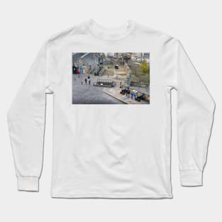 Near the One o'clock gun within the walls of Edinburgh Castle Long Sleeve T-Shirt